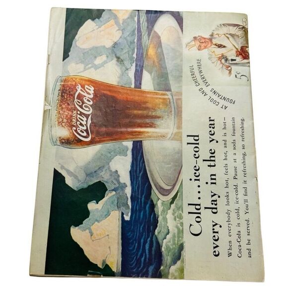 1936 AUGUST 1 SATURDAY EVENING POST MAGAZINE - Boy Tubing 5 Cent - Picture 2 of 8